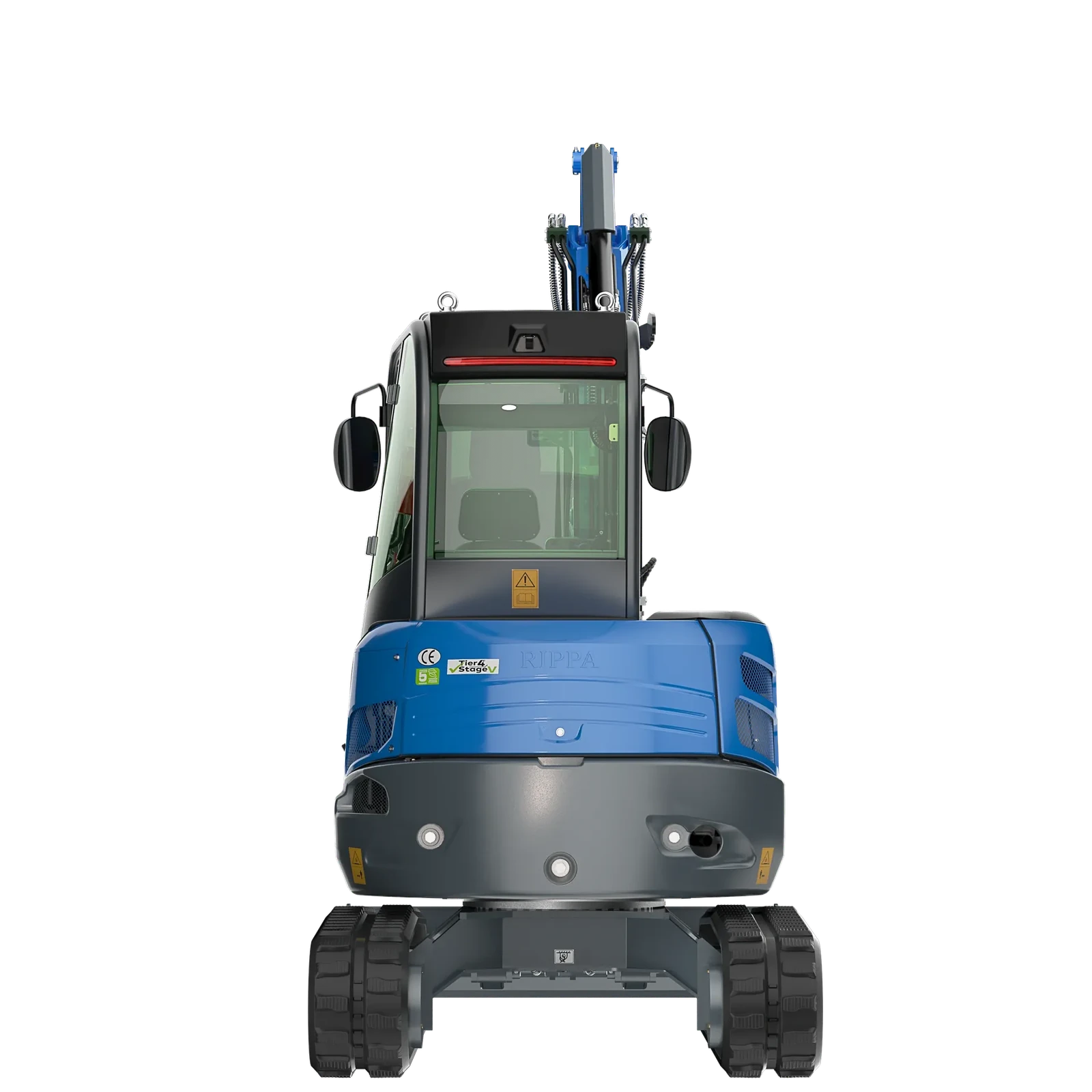 Mini-pelle Rippa R32 PRO avec cabine vue arrière
